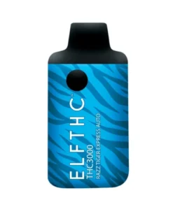 Enjoy the convenient, flavorful ELF THC Disposable Vape Bar Razz Tiger Express Auto with sweet raspberry and exotic tiger’s blood.