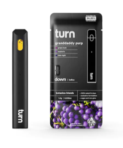 Buy TURN DISPOSABLE | Granddaddy Purp (indica) in stock now for sale, Marathon OG Disposable for sale, ELF THC Disposable Vape Bar Alien Bubba Berry.