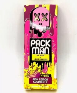 Discover Packman 2g carts Pink Lemon Sourbeltz Disposable (Hybrid) Gen 3. Enjoy tangy lemon flavor with liquid diamonds + live resin. Buy authentic Packman