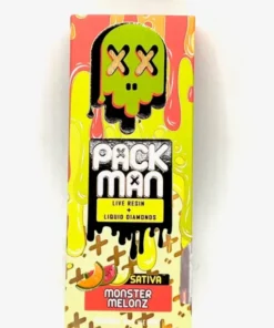 Discover Packman 2g carts Monster Melonz Disposable (Sativa) Gen 3. Enjoy premium flavor and potency with liquid diamonds + live resin.