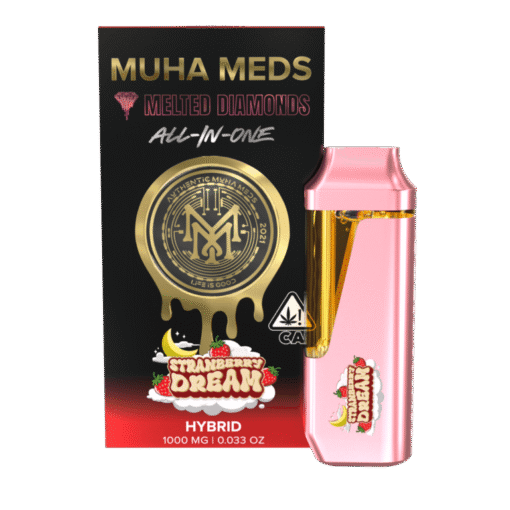 Buy Muha Meds Melted Diamonds All In One Strawberry Dream in stock now for sale, Muha Meds All In One Lemonado Hybrid in stock near you.