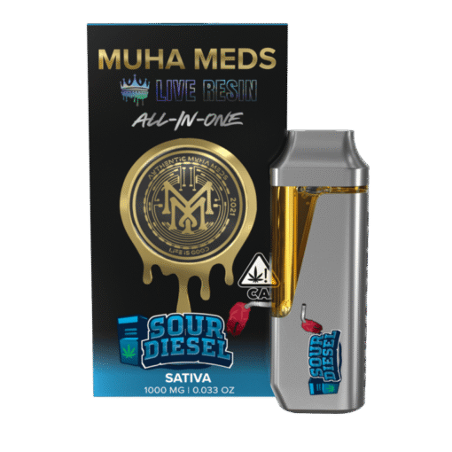Buy Muha Meds Live Resin All In One Sour Diesel in stock now for sale, Muha Meds All In One Sour Watermelon Squirt Sativa in stock near you.