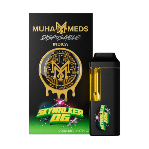 Buy Muha Meds 2g Disposable Skywalker OG Indica in stock now for sale, Muha Meds Melted Diamonds All In One Strawberry Dream Hybrid in stock near you.