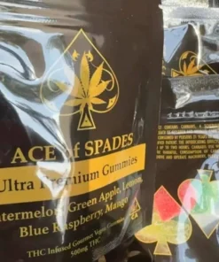 Buy Ace Ultra Premium Gummies in stock now for sale, Boutiq Disposable V4 Purple Peeps X Orange Tic Tacs in stock, buy Packman White Gummy Bears in stock.